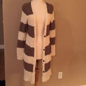 I free and brown striped sweater